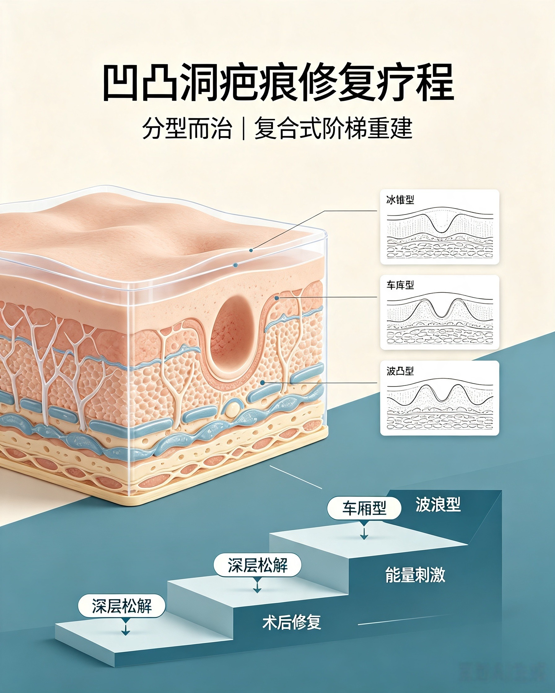 凹凸洞疤痕修復